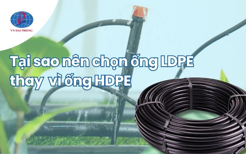 Tại sao nên chọn ống LDPE thay vì ống HDPE cho hệ thống tưới tiêu