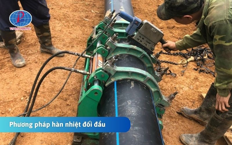 Cách hàn nhiệt ống nhựa HDPE Bình Minh bằng phương pháp hàn nhiệt đối đầu