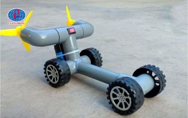 Cách 2: Làm xe ô tô từ ống nước uPVC