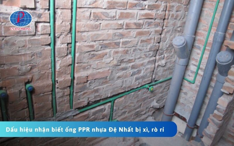 Dấu hiệu nhận biết ống PPR nhựa Đệ Nhất bị xì, rò rỉ