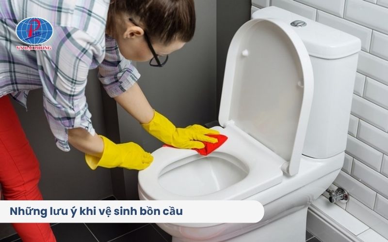 Những lưu ý khi vệ sinh bồn cầu