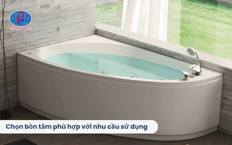 Kinh nghiệm chọn bồn tắm phù hợp cho ngôi nhà của bạn 5 Chọn bồn tắm phù hợp với nhu cầu sử dụng