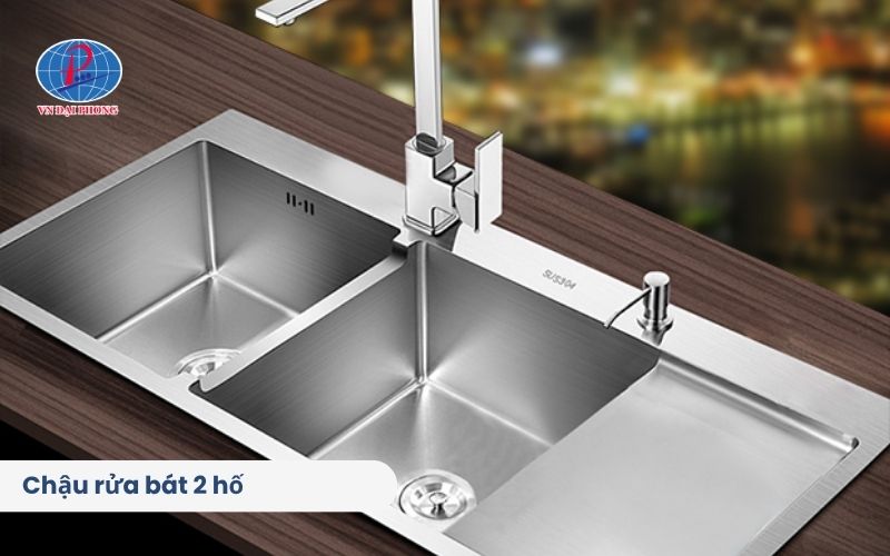 So sánh chậu rửa bát 1 hố và 2 hố - Nên mua loại nào? 5 Chậu rửa bát 2 hố là gì?