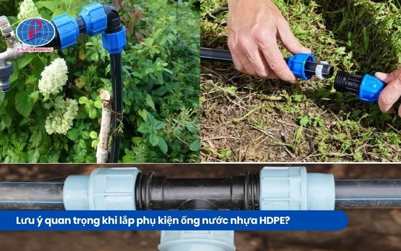 Lưu ý quan trọng khi lắp phụ kiện ống nước nhựa đen