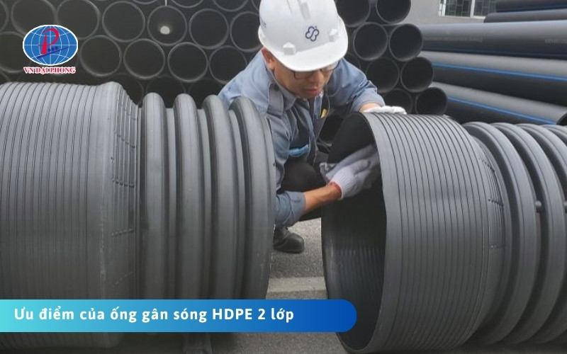 Ống HDPE 2 lớp là gì? Ưu, nhược điểm và ứng dụng thực tế 23 Ưu điểm của ống gân sóng HDPE